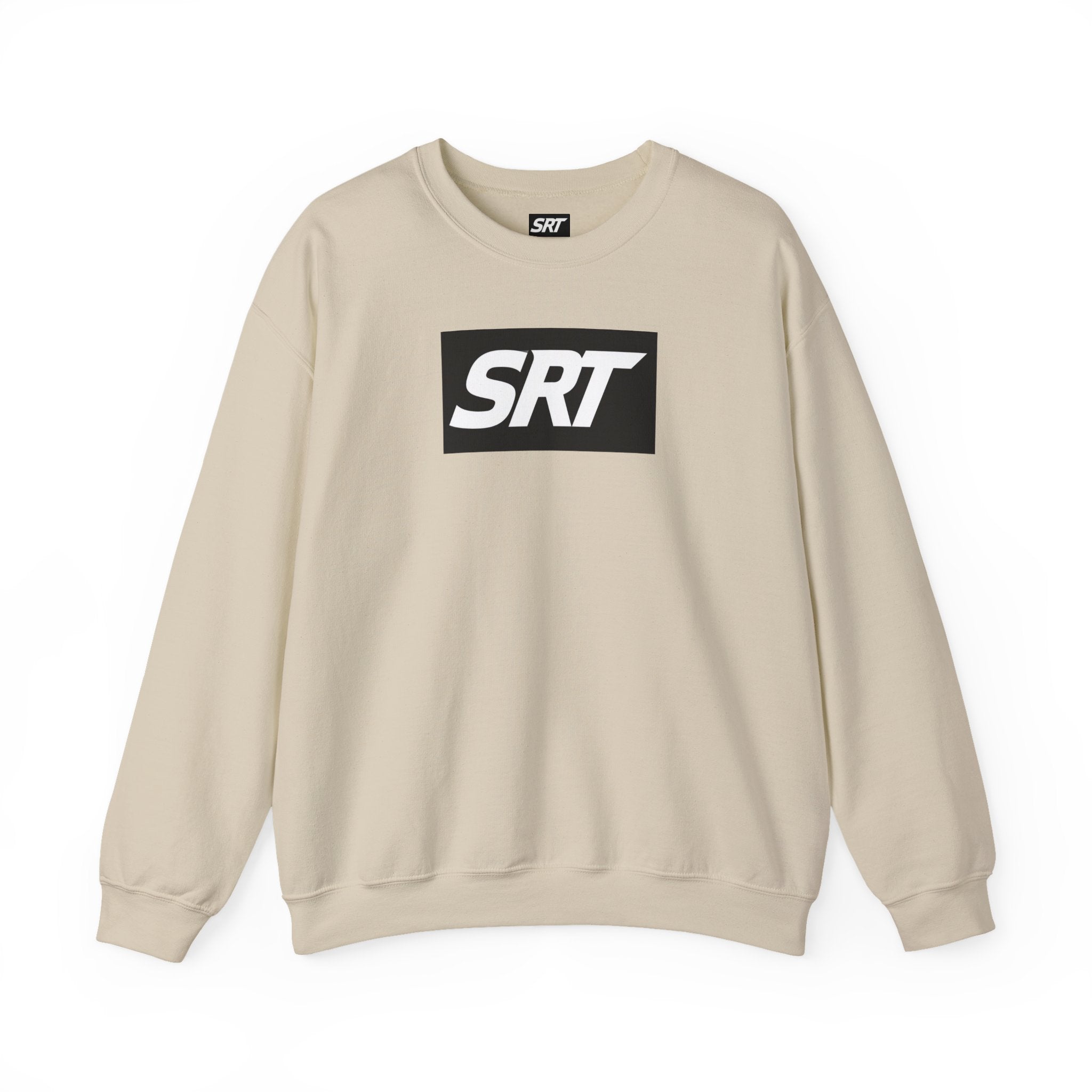 SRT Logo Crewneck Sweatshirt — Minimalist Black Box Design