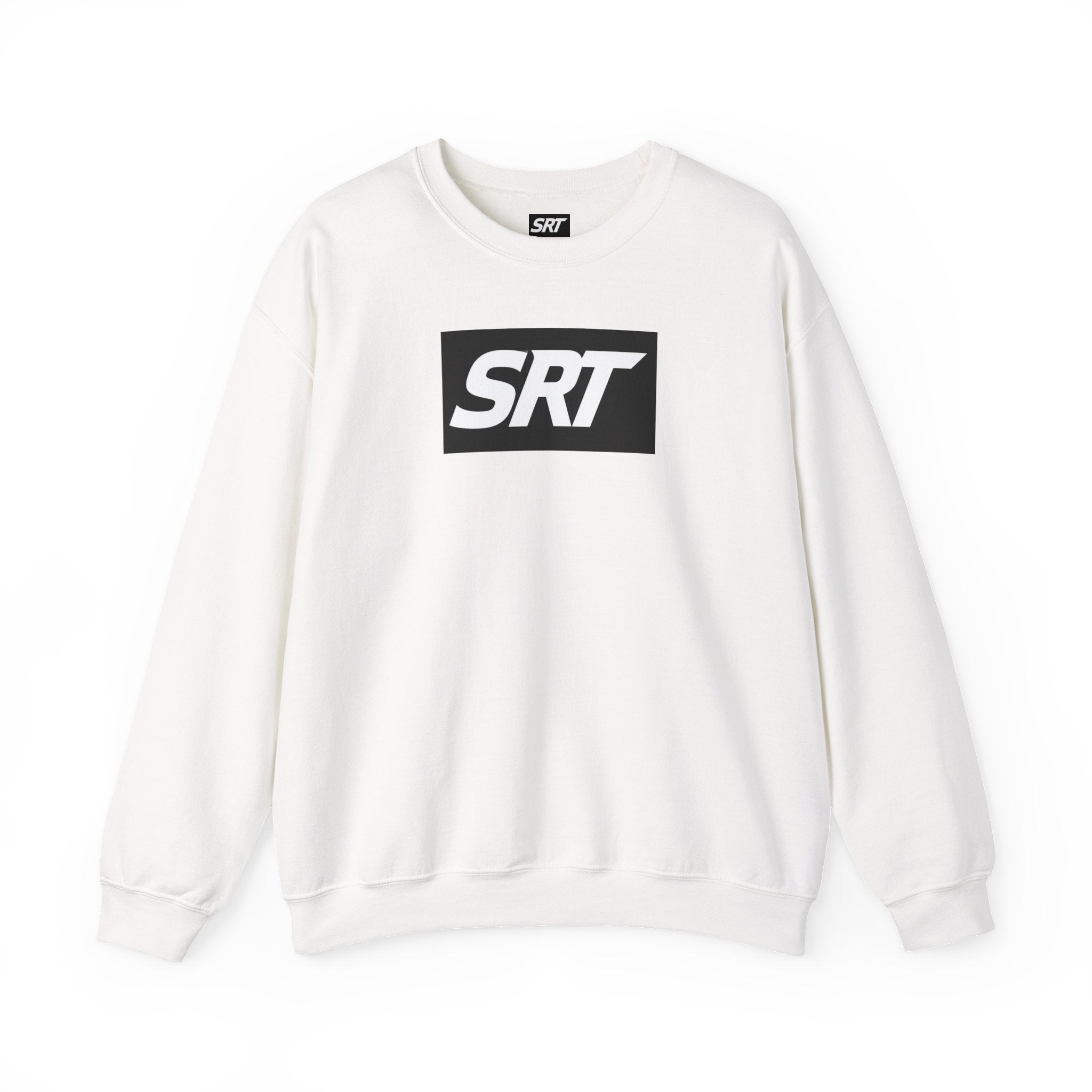 SRT Logo Crewneck Sweatshirt — Minimalist Black Box Design