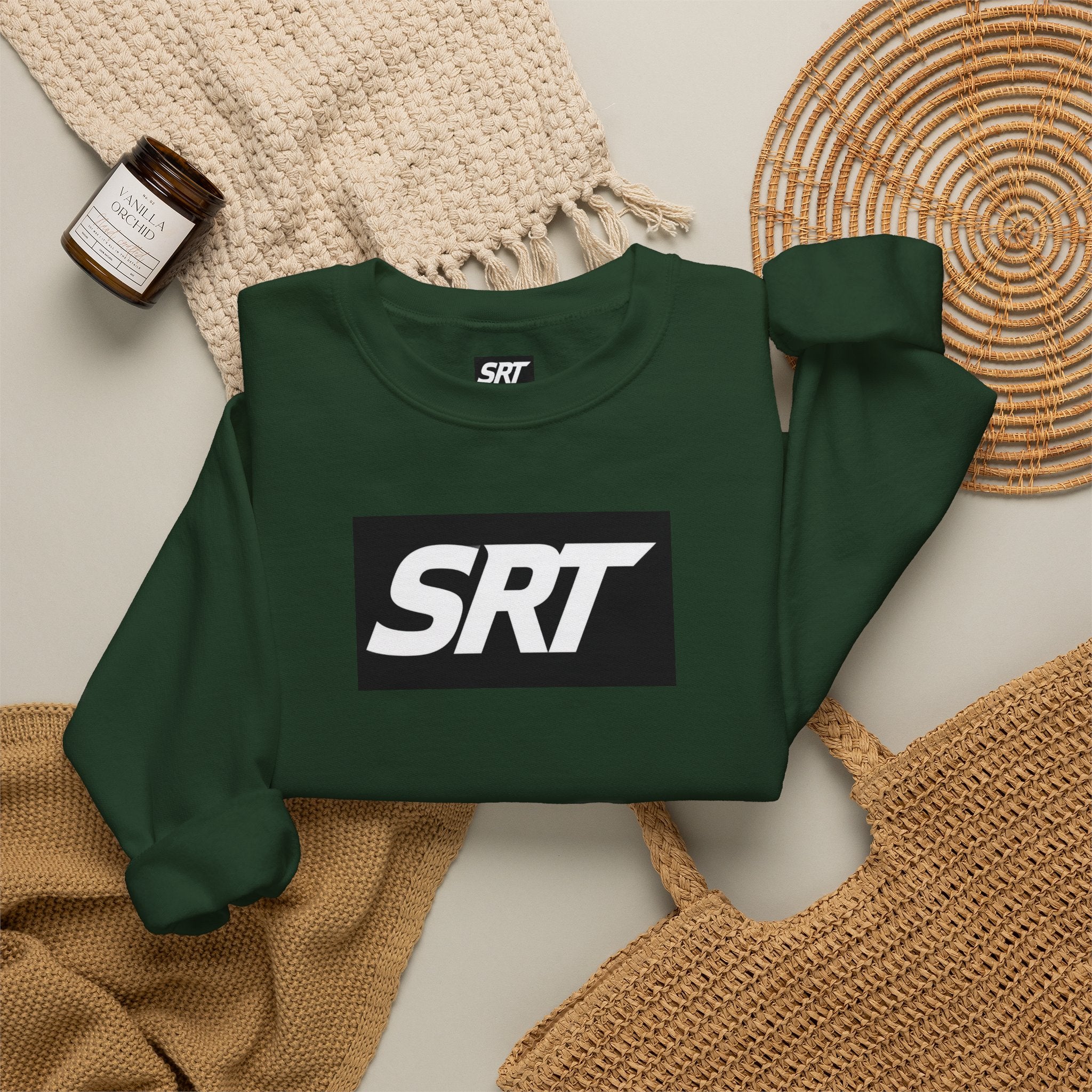 Hellcat Dad SRT Crewneck Sweatshirt — Muscle Car Dad Graphic Pullover