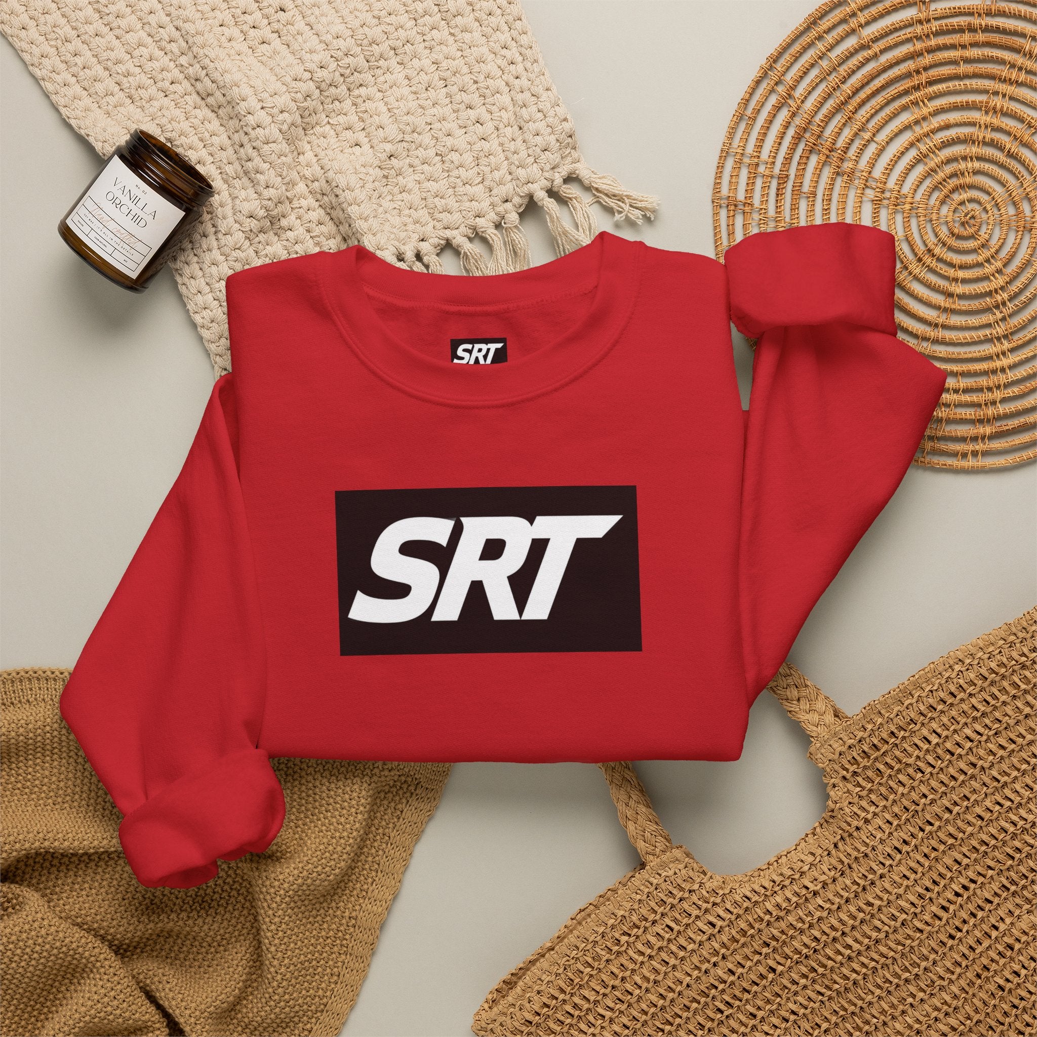 Hellcat Dad SRT Crewneck Sweatshirt — Muscle Car Dad Graphic Pullover