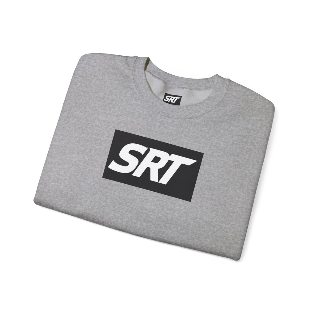 SRT Logo Crewneck Sweatshirt — Minimalist Black Box Design