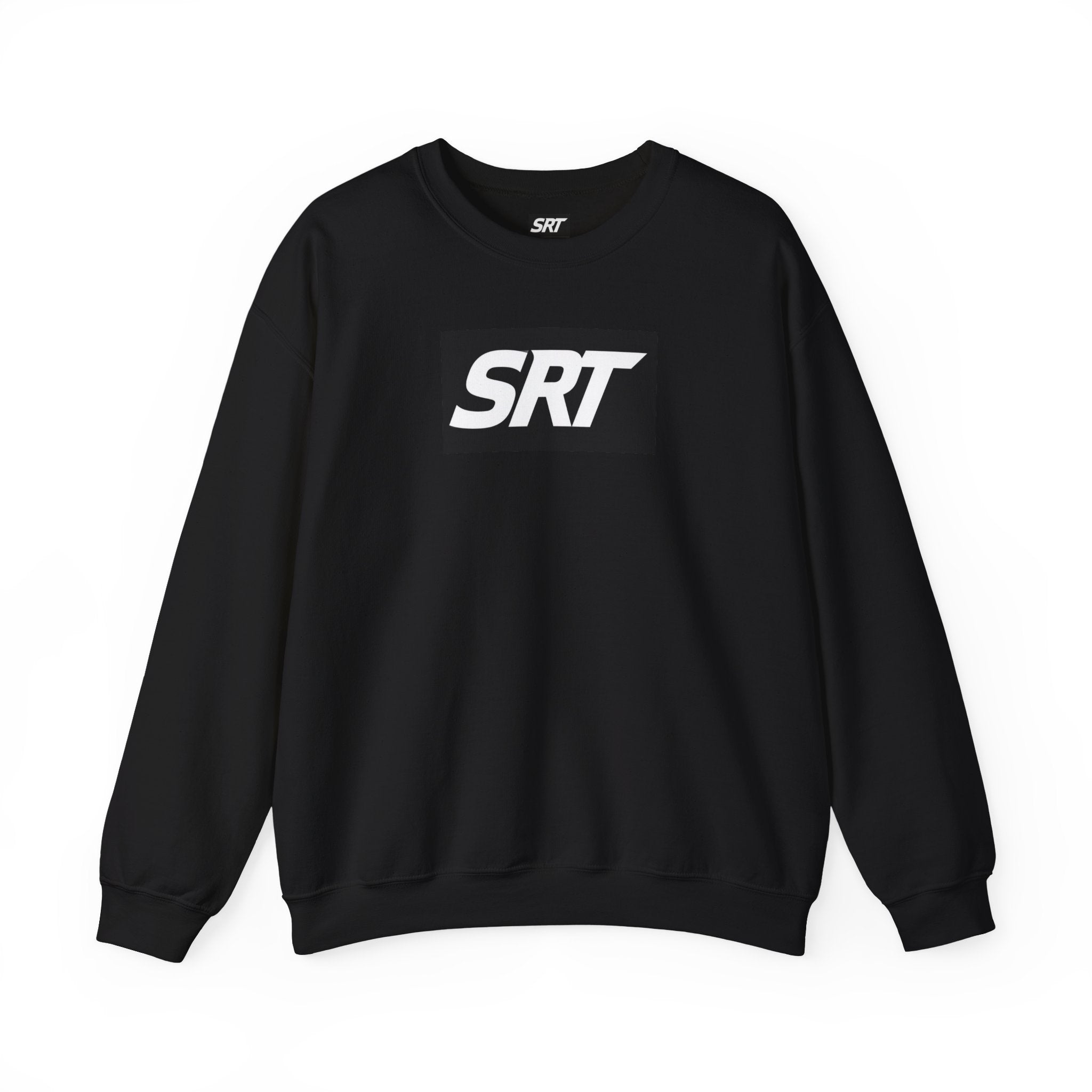 SRT Logo Crewneck Sweatshirt — Minimalist Black Box Design