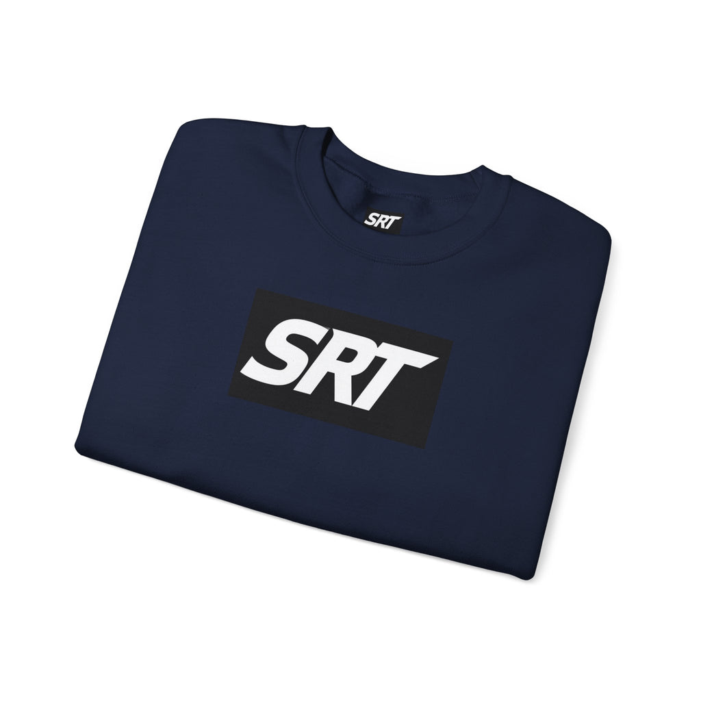 SRT Logo Crewneck Sweatshirt — Minimalist Black Box Design