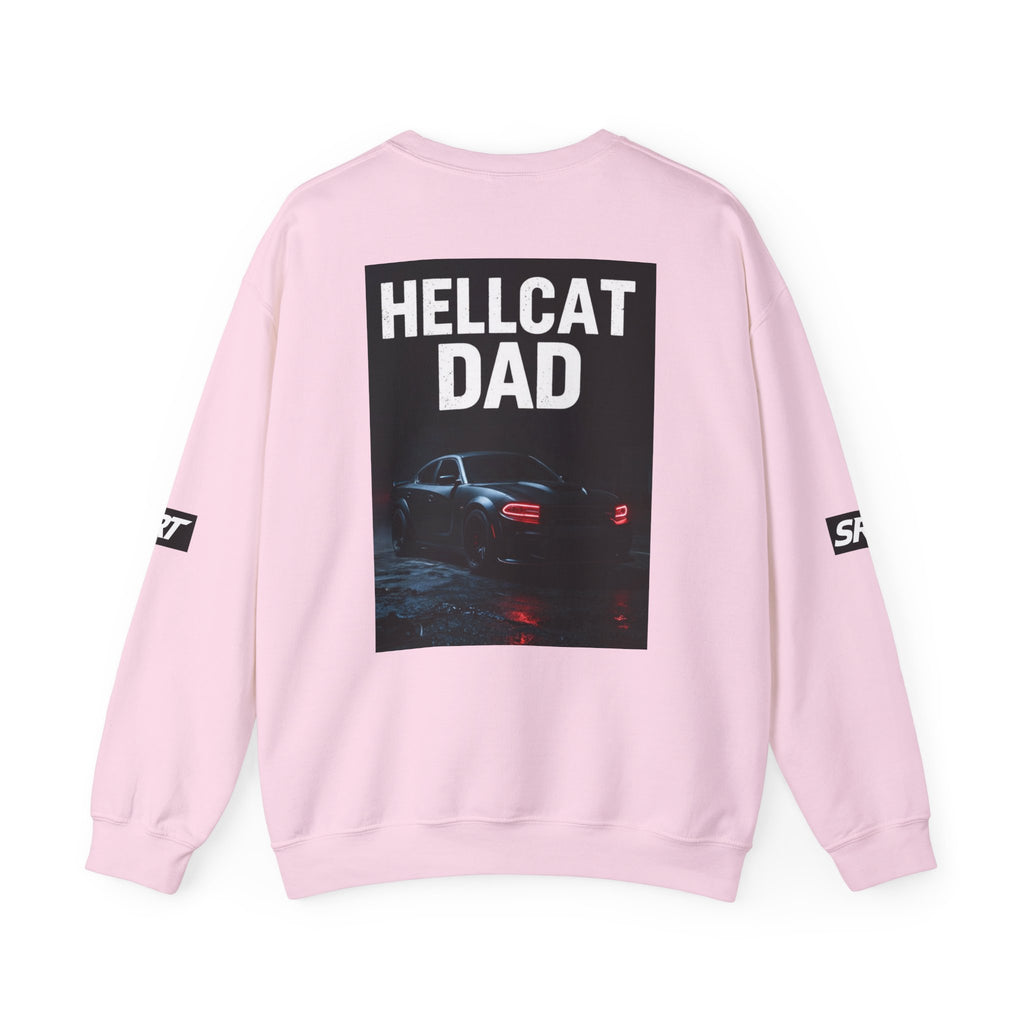 Hellcat Dad SRT Crewneck Sweatshirt — Muscle Car Dad Graphic Pullover