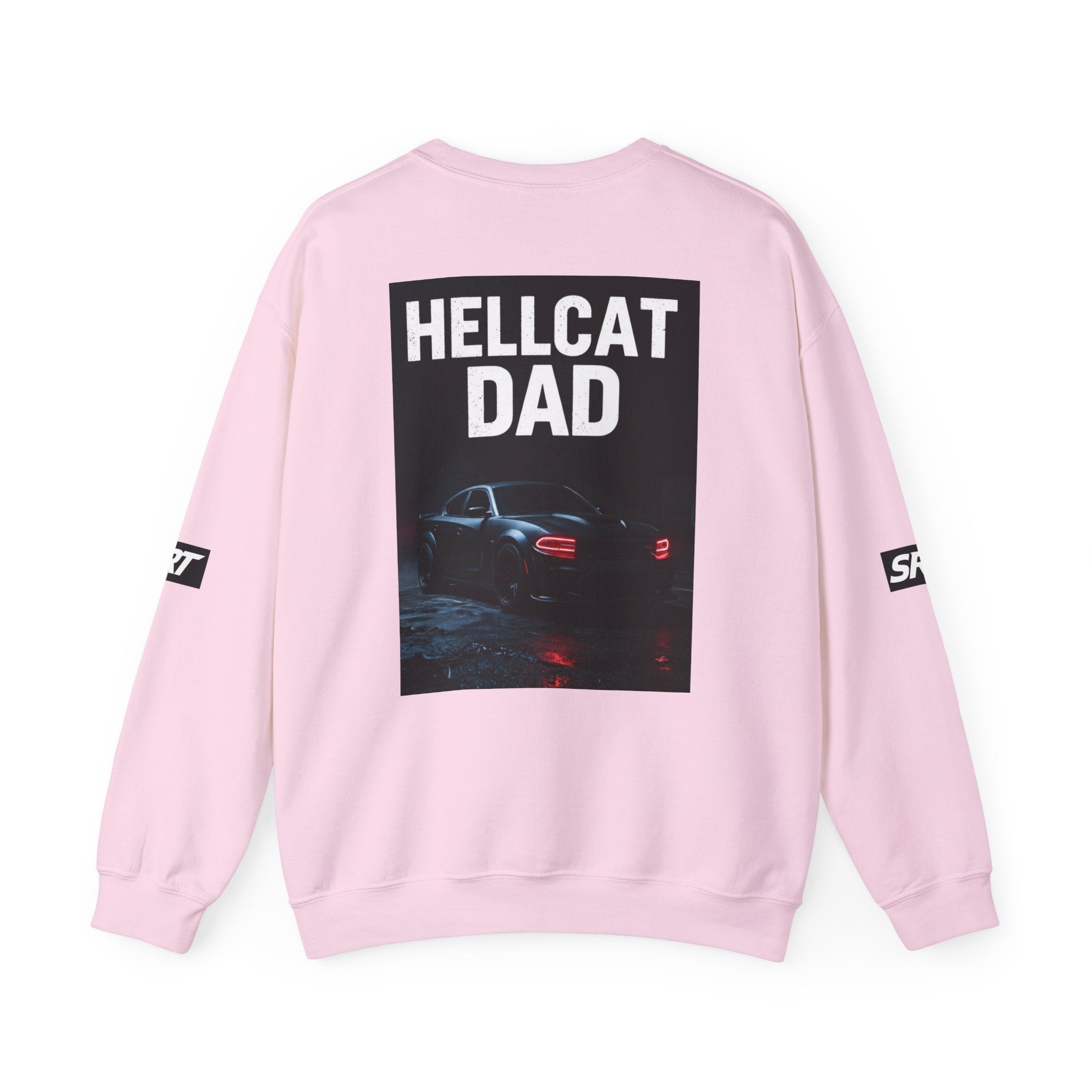 Hellcat Dad SRT Crewneck Sweatshirt — Muscle Car Dad Graphic Pullover